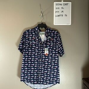 Ocean Coast. Size XL. Kid’s fishing shirt. NWT